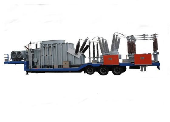 132kv Substation Transformer semi-trailer Kendaraan Mobile Terpasang Terpasang